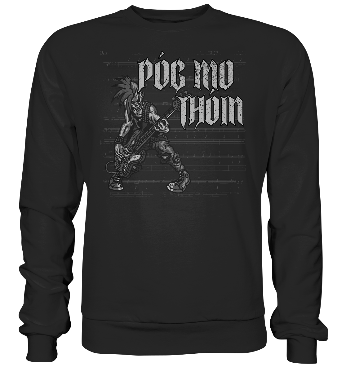 Póg Mo Thóin Streetwear "Punkrocker" - Premium Sweatshirt