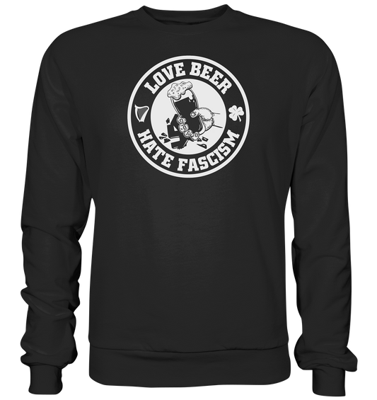 Love Beer - Hate Fascism - Premium Sweatshirt