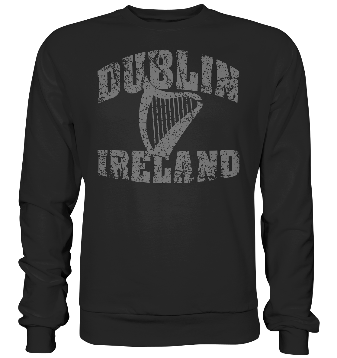 Dublin Ireland Harp - Premium Sweatshirt