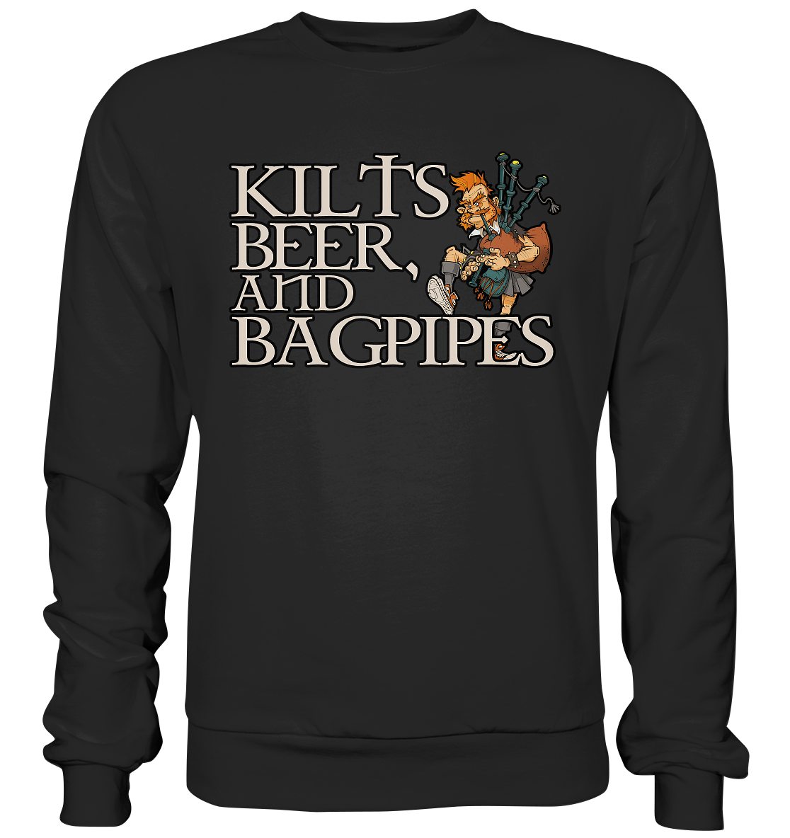 Kilts, Beer & Bagpipes - Premium Sweatshirt