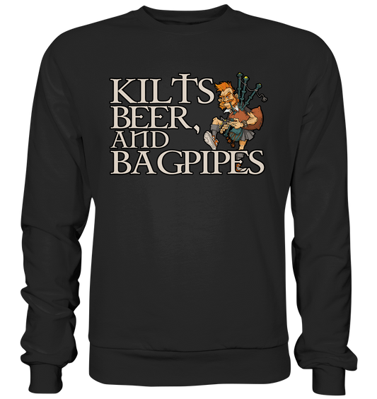 Kilts, Beer & Bagpipes - Premium Sweatshirt