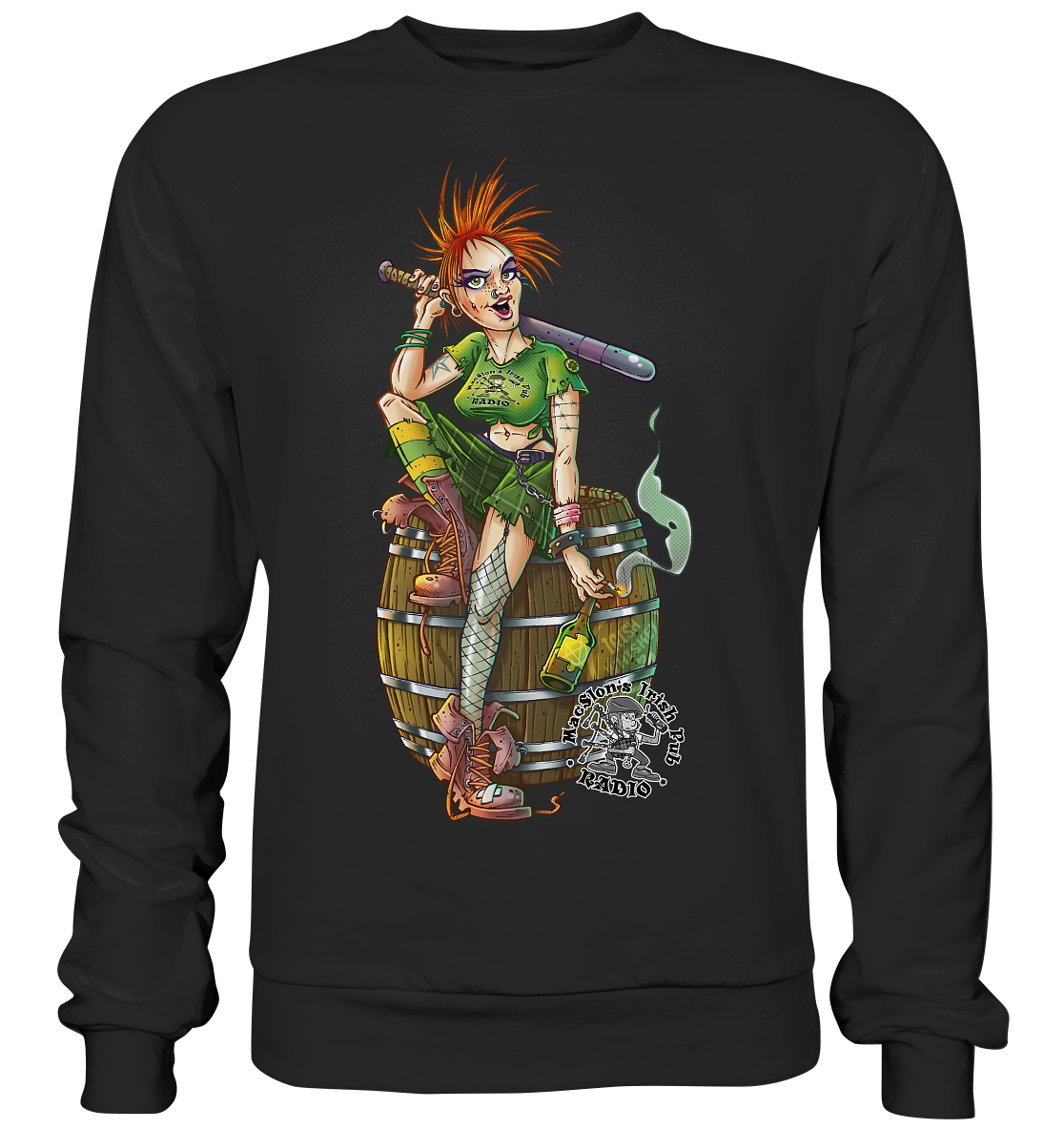 Irish Punkrock Girl - Premium Sweatshirt