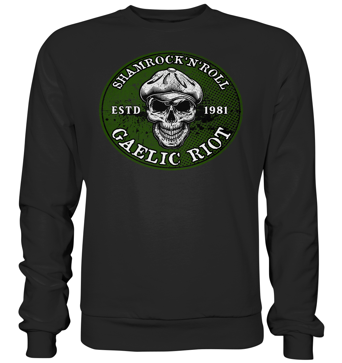 Shamrock And Roll "Skull / Gaelic Riot" - Premium Sweatshirt