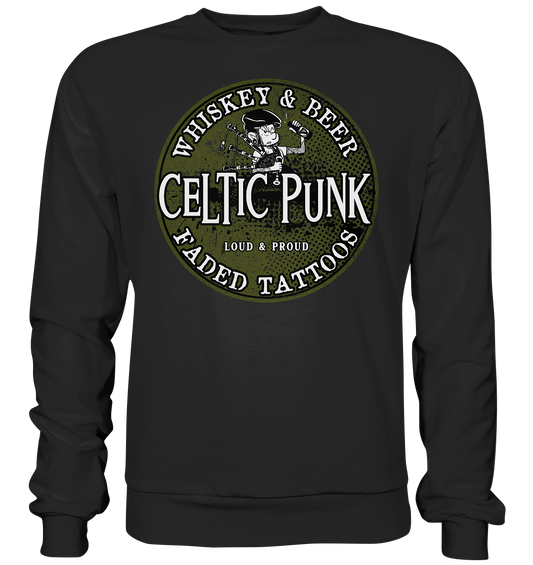 Celtic Punk "Whiskey, Beer & Faded Tattoos" - Premium Sweatshirt