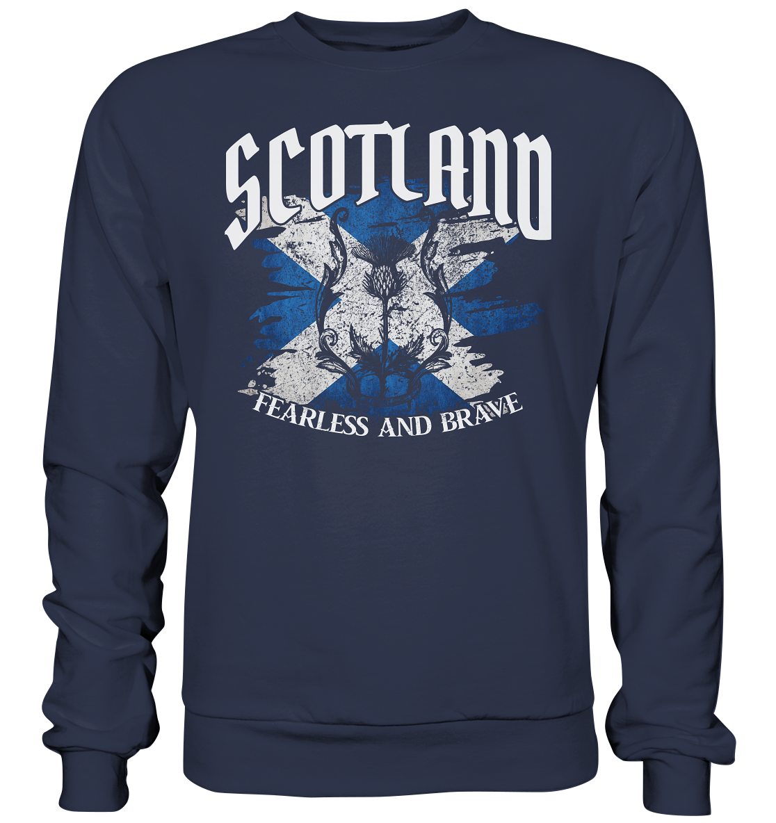 Scotland "Fearless and Brave / Splatter" - Premium Sweatshirt