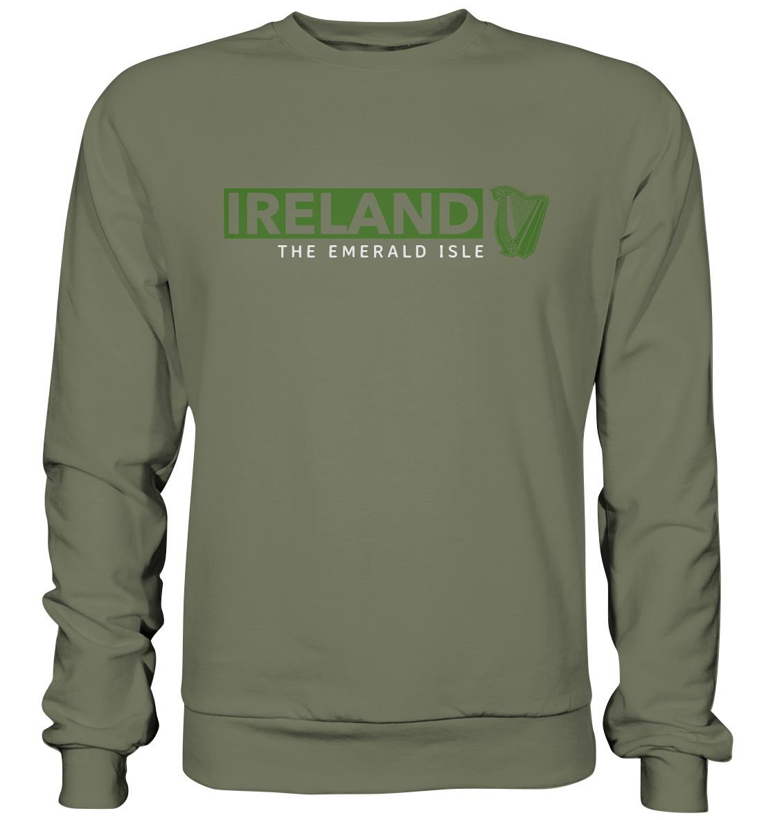 Ireland "The Emerald Isle / Harp" - Premium Sweatshirt