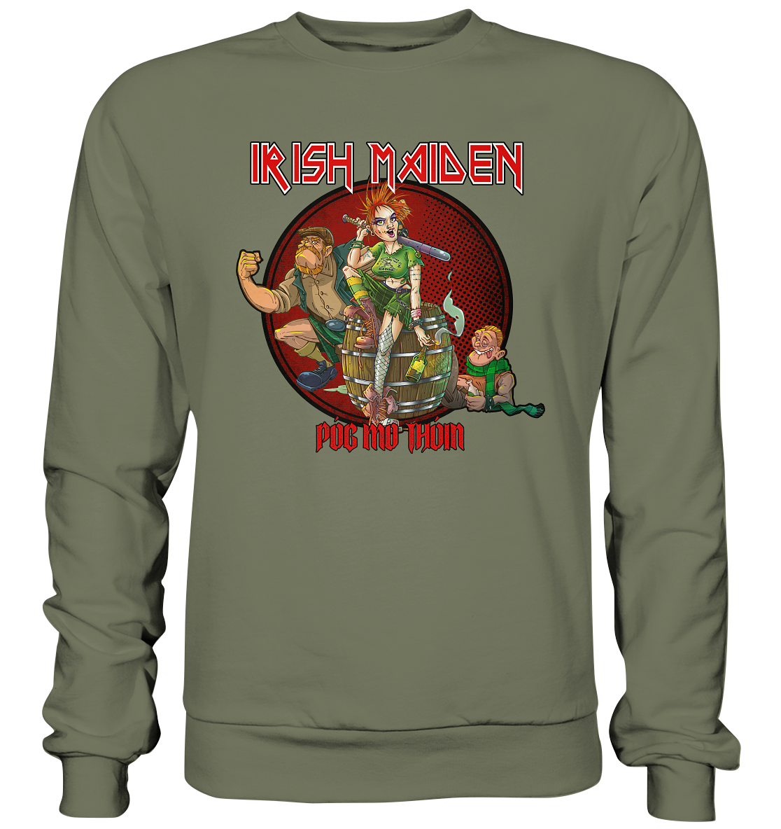 Póg Mo Thóin Streetwear "Irish Maiden" - Premium Sweatshirt