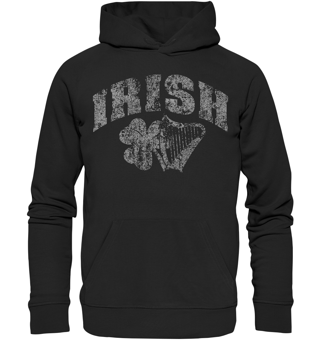 Irish "Shamrock & Harp" - Premium Unisex Hoodie