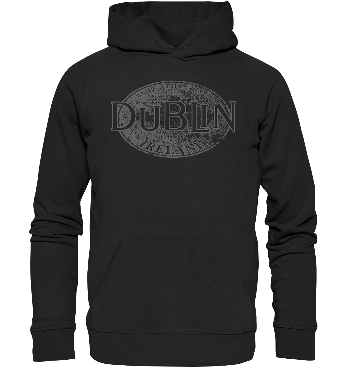 Dublin "Ireland / Baile Átha Cliath / Estd 988" - Premium Unisex Hoodie