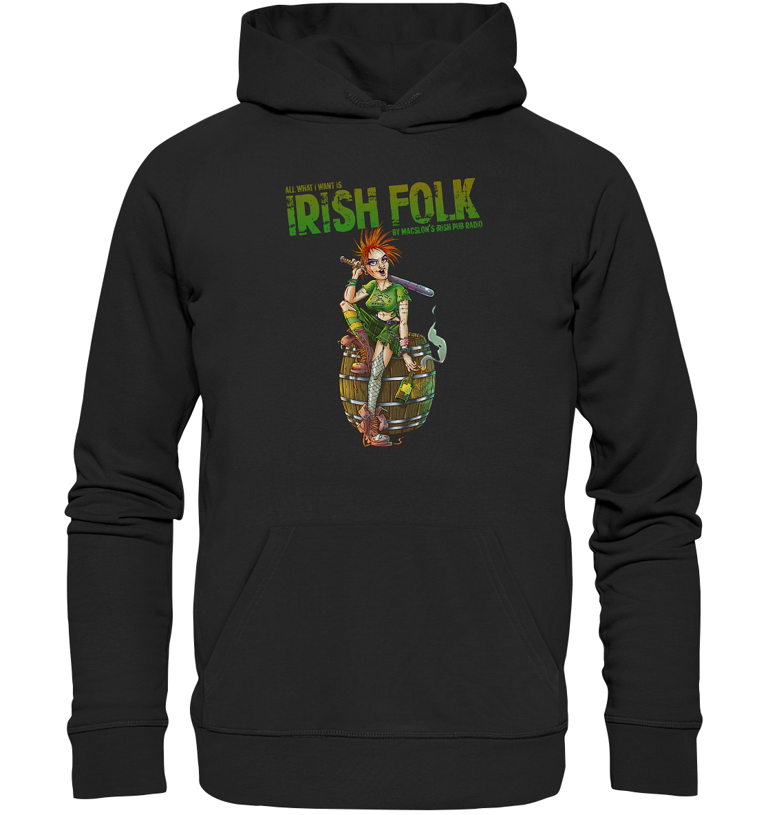 All What I Want Is "Irish Folk"  - Premium Unisex Hoodie