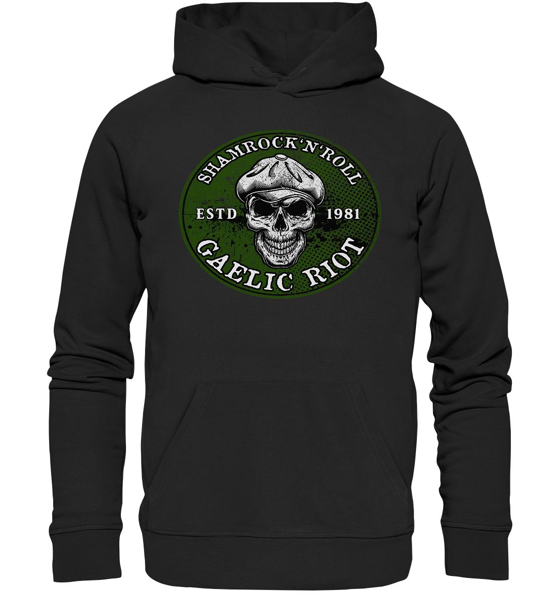 Shamrock And Roll "Skull / Gaelic Riot" - Premium Unisex Hoodie