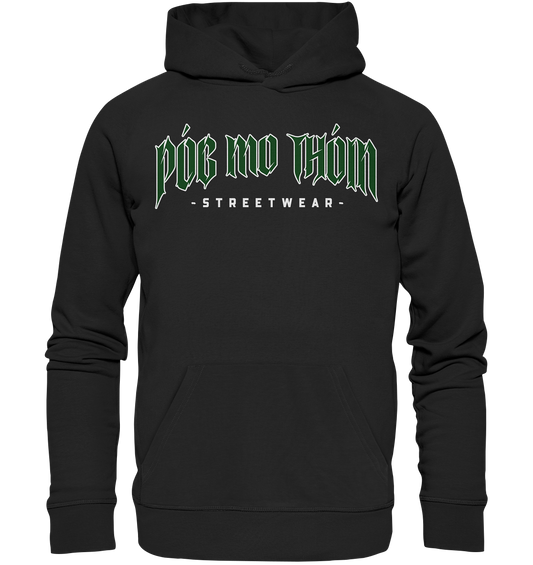 Póg Mo Thóin Streetwear "Green Logo" - Premium Unisex Hoodie