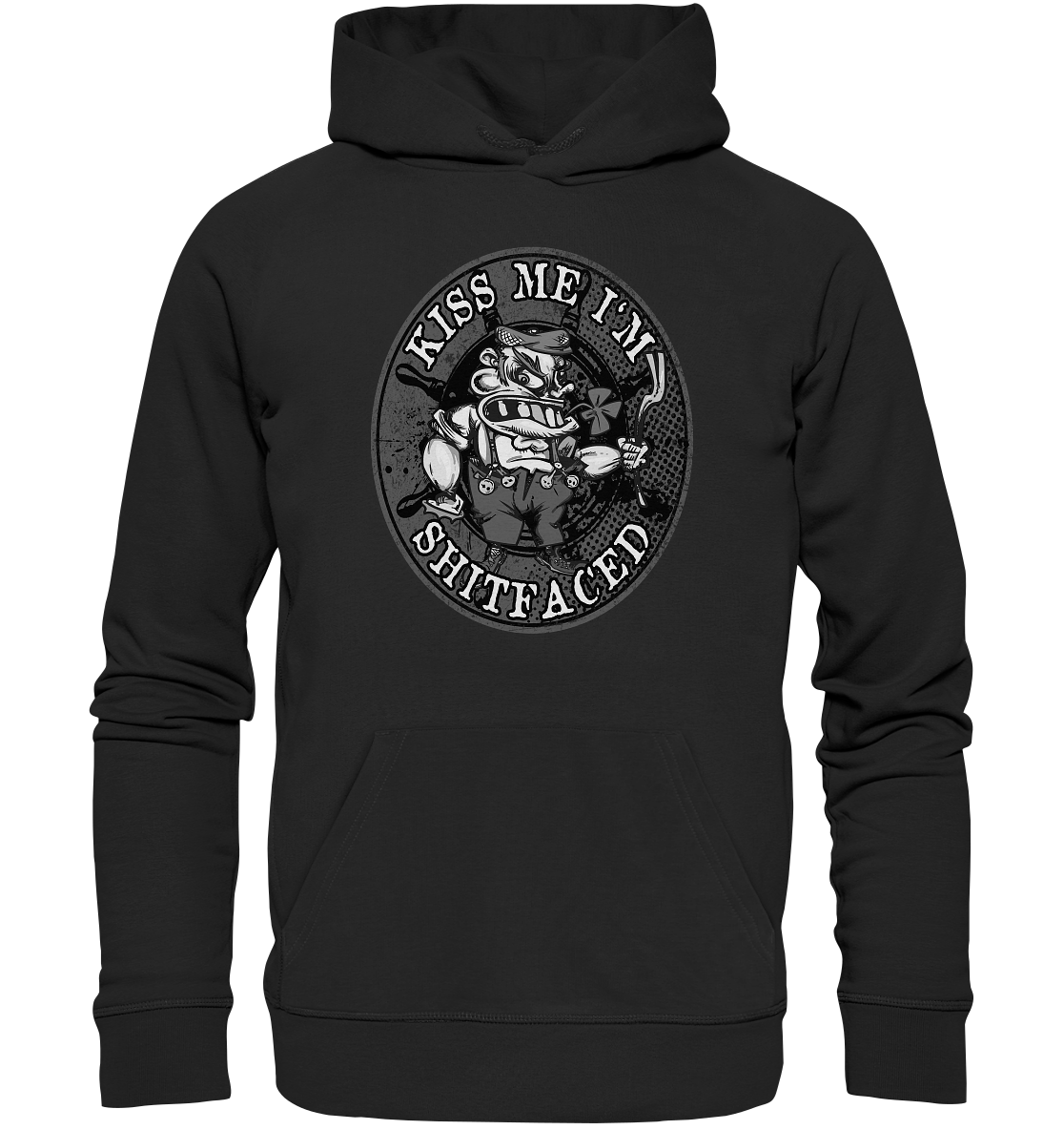 Kiss Me I'm Shitfaced - Premium Unisex Hoodie