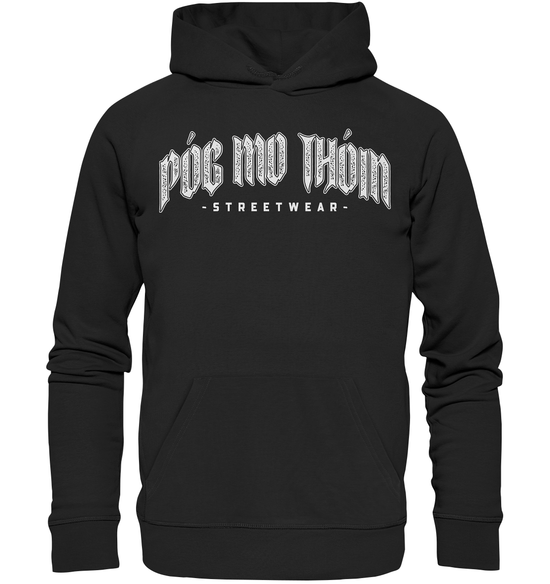 Póg Mo Thóin Streetwear "White Logo" - Premium Unisex Hoodie
