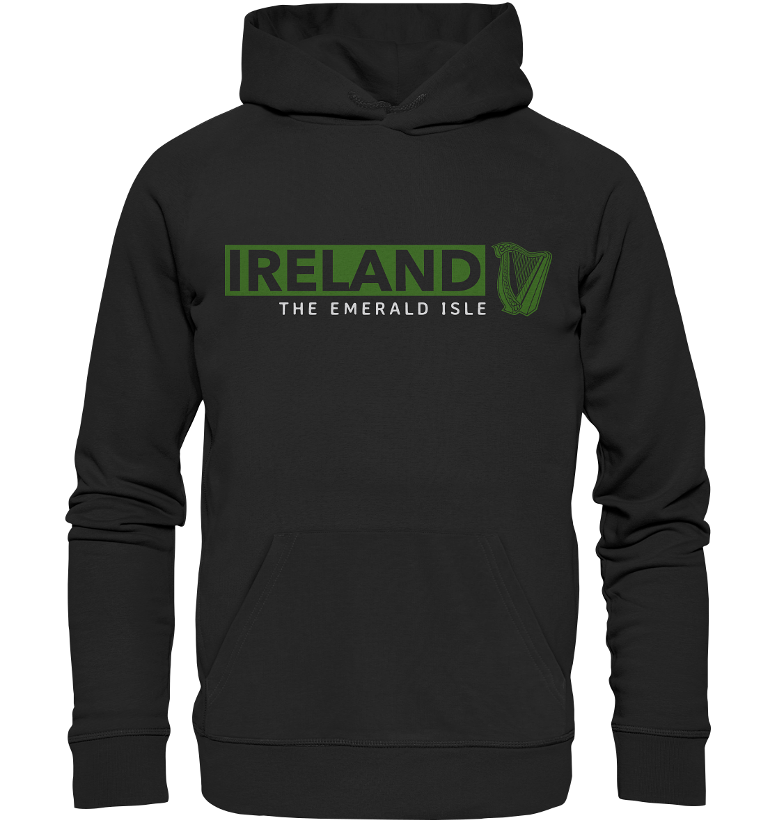 Ireland "The Emerald Isle / Harp" - Premium Unisex Hoodie