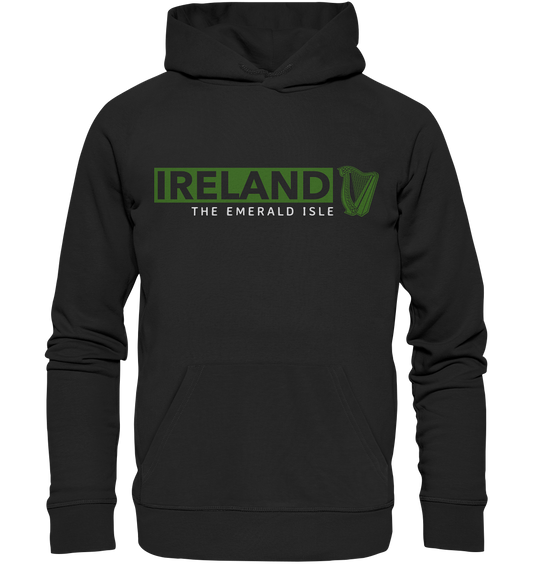 Ireland "The Emerald Isle / Harp" - Premium Unisex Hoodie