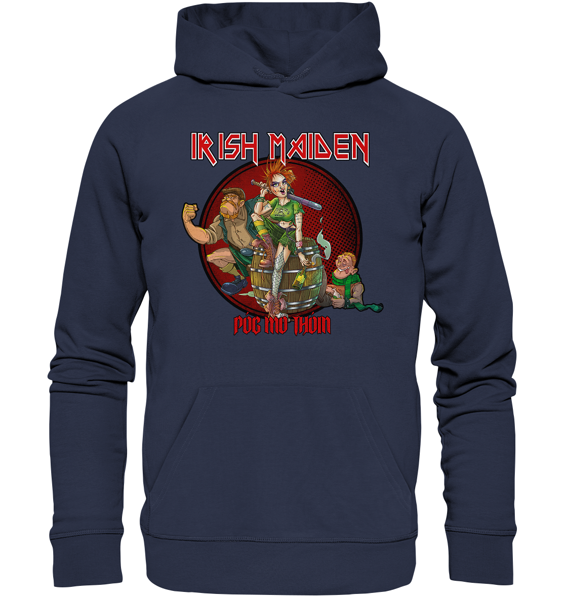 Póg Mo Thóin Streetwear "Irish Maiden" - Premium Unisex Hoodie