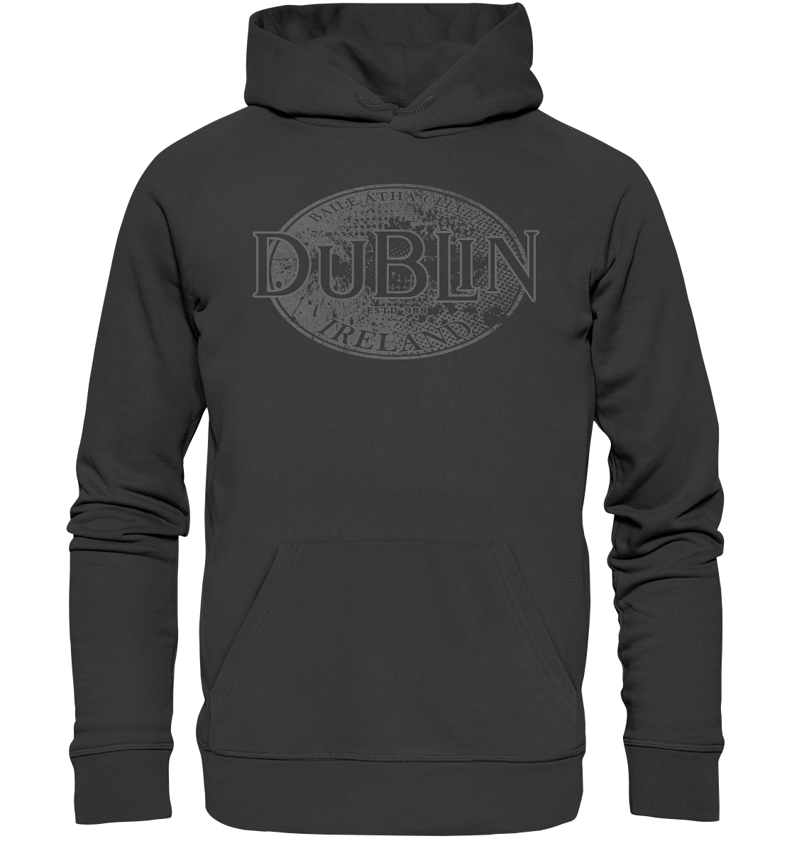 Dublin "Ireland / Baile Átha Cliath / Estd 988" - Premium Unisex Hoodie