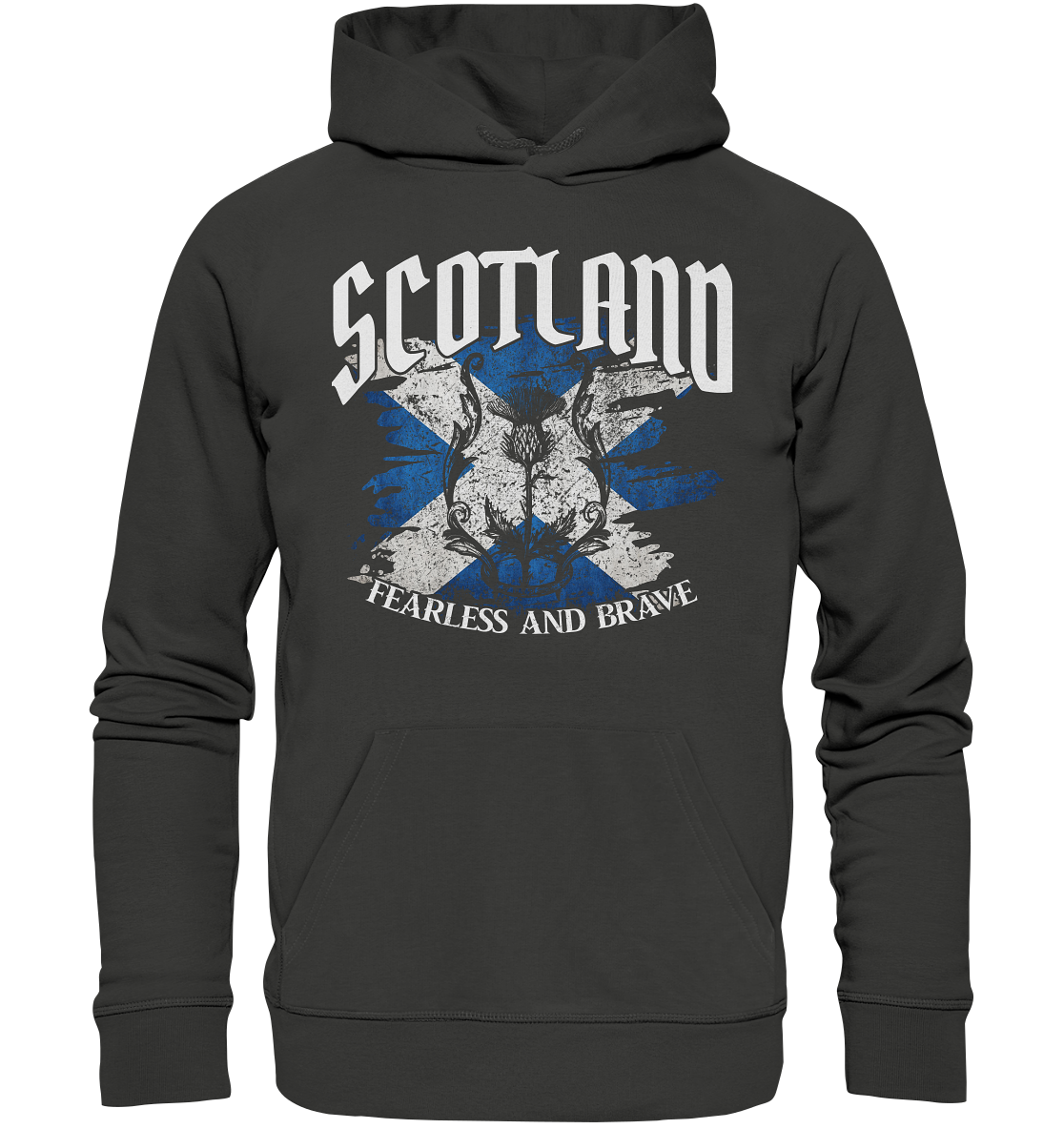 Scotland "Fearless and Brave / Splatter" - Premium Unisex Hoodie