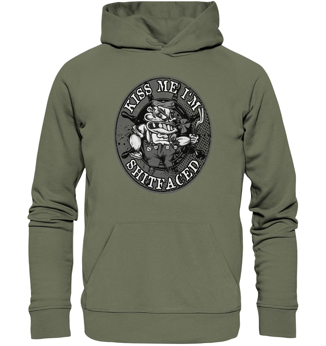 Kiss Me I'm Shitfaced - Premium Unisex Hoodie