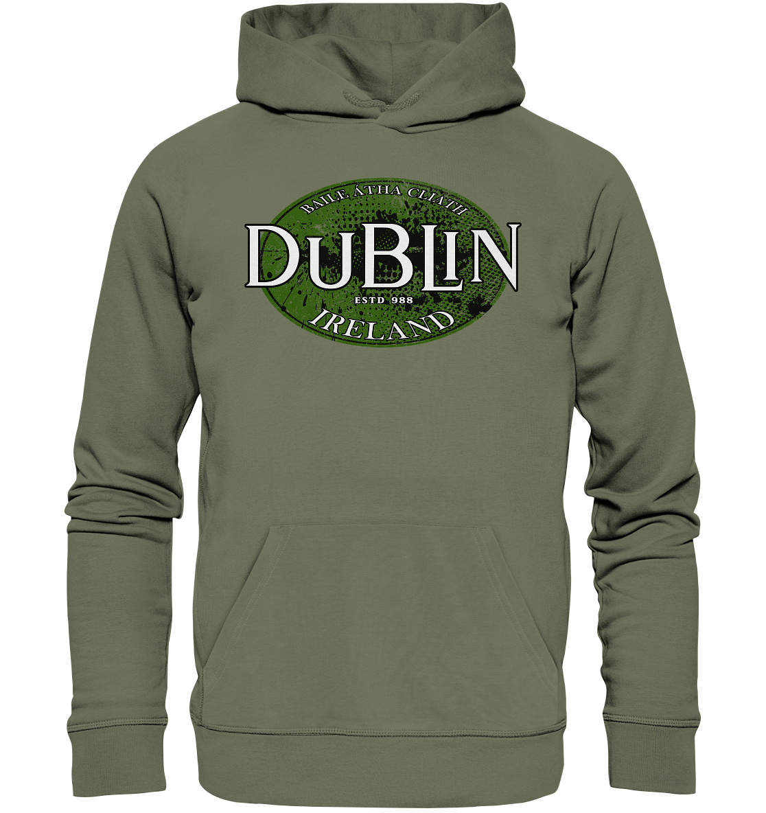 Dublin "Ireland / Baile Átha Cliath / Estd 988" - Premium Unisex Hoodie