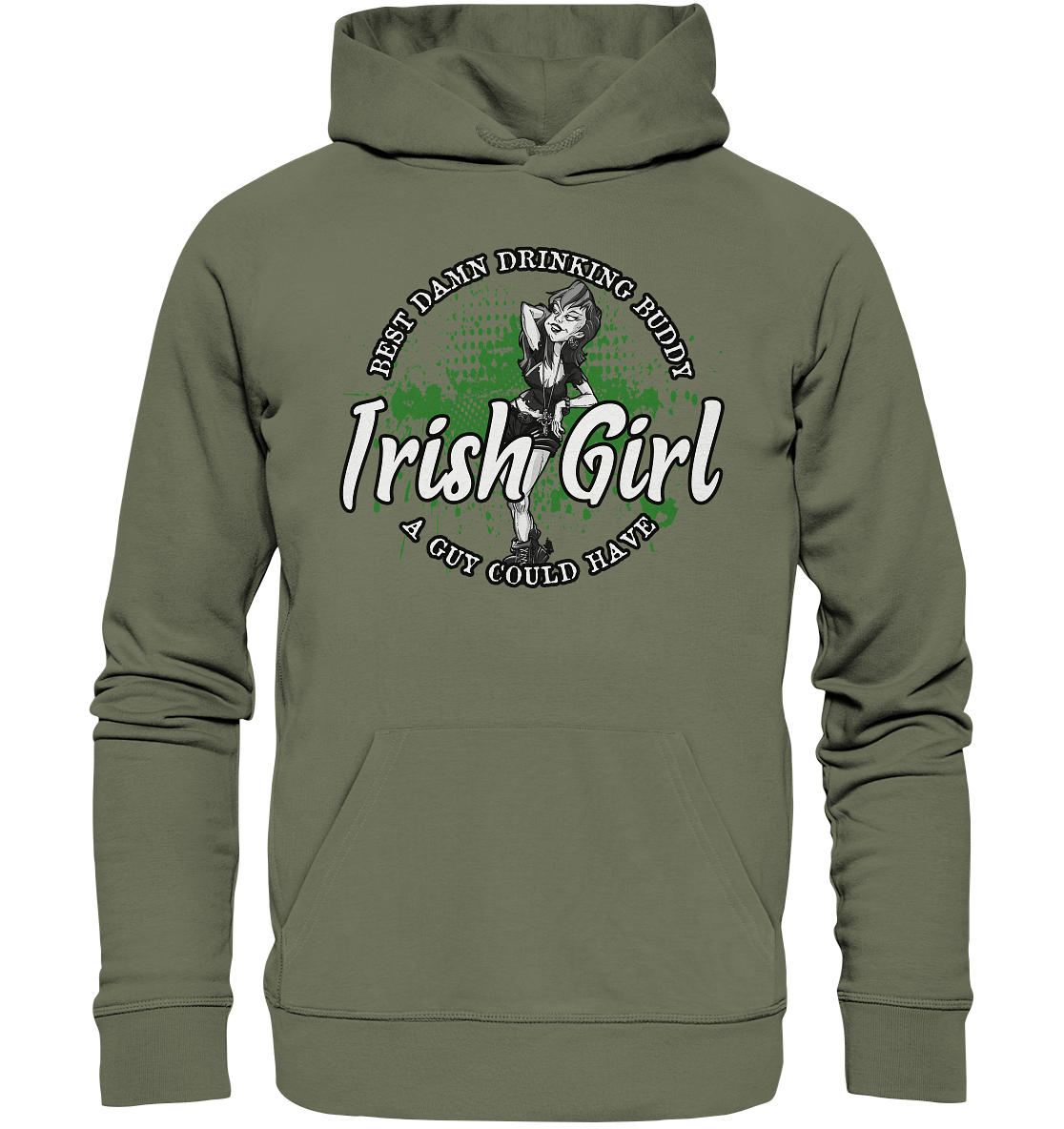 Irish Girl "Drinking Buddy" - Premium Unisex Hoodie