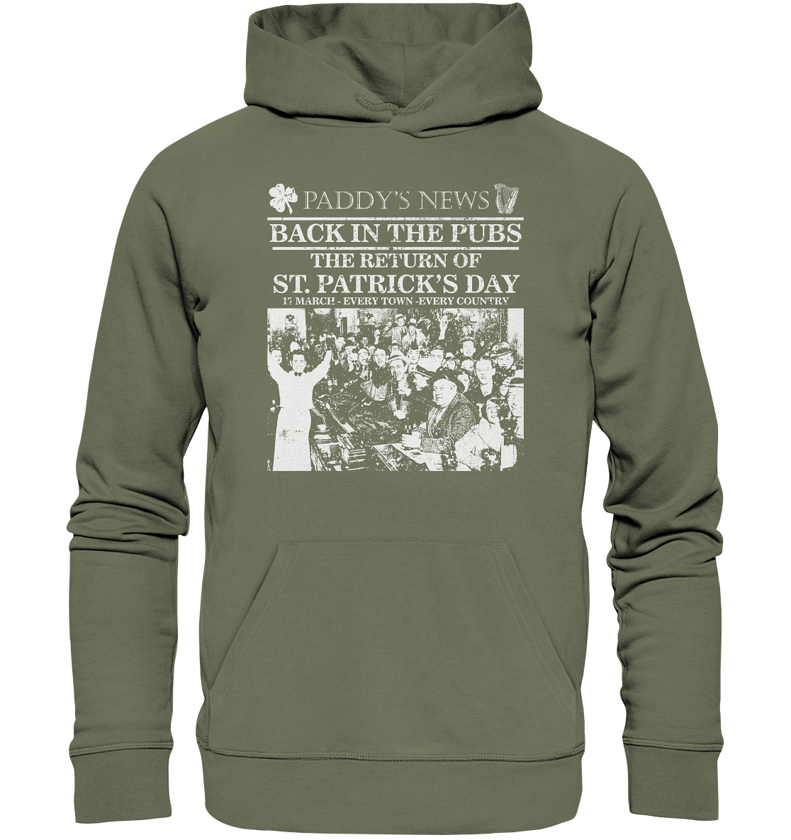 Back In The Pubs "The Return Of St. Patrick's Day" - Premium Unisex Hoodie