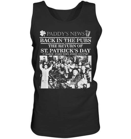 Back In The Pubs "The Return Of St. Patrick's Day" - Tank-Top