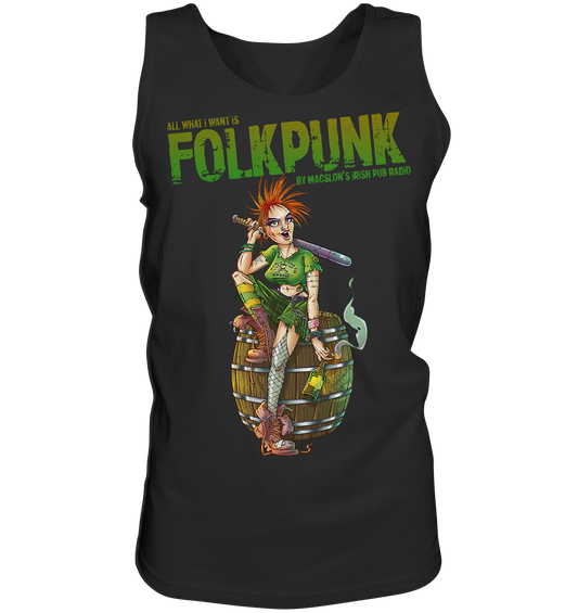 All What I Want Is "Folkpunk" - Tank-Top