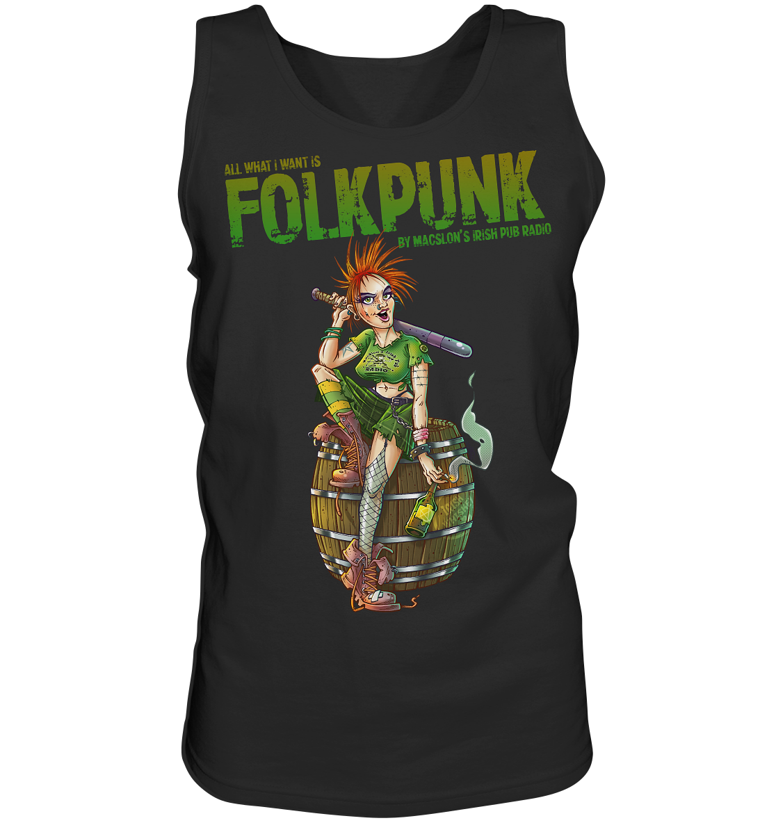 All What I Want Is "Folkpunk" - Tank-Top