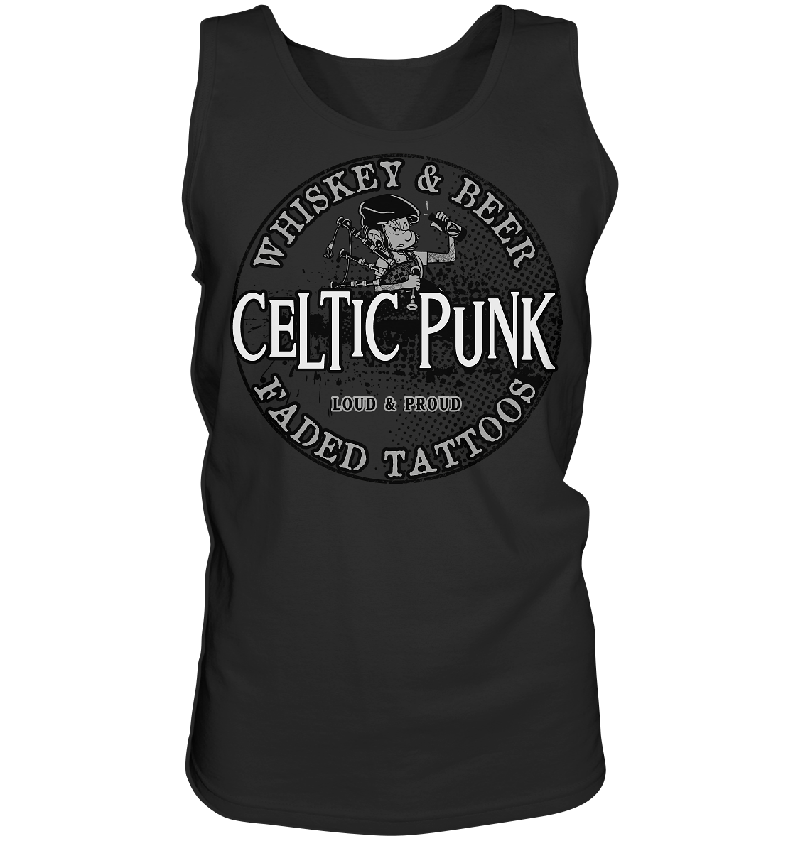 Celtic Punk "Whiskey, Beer & Faded Tattoos" - Tank-Top