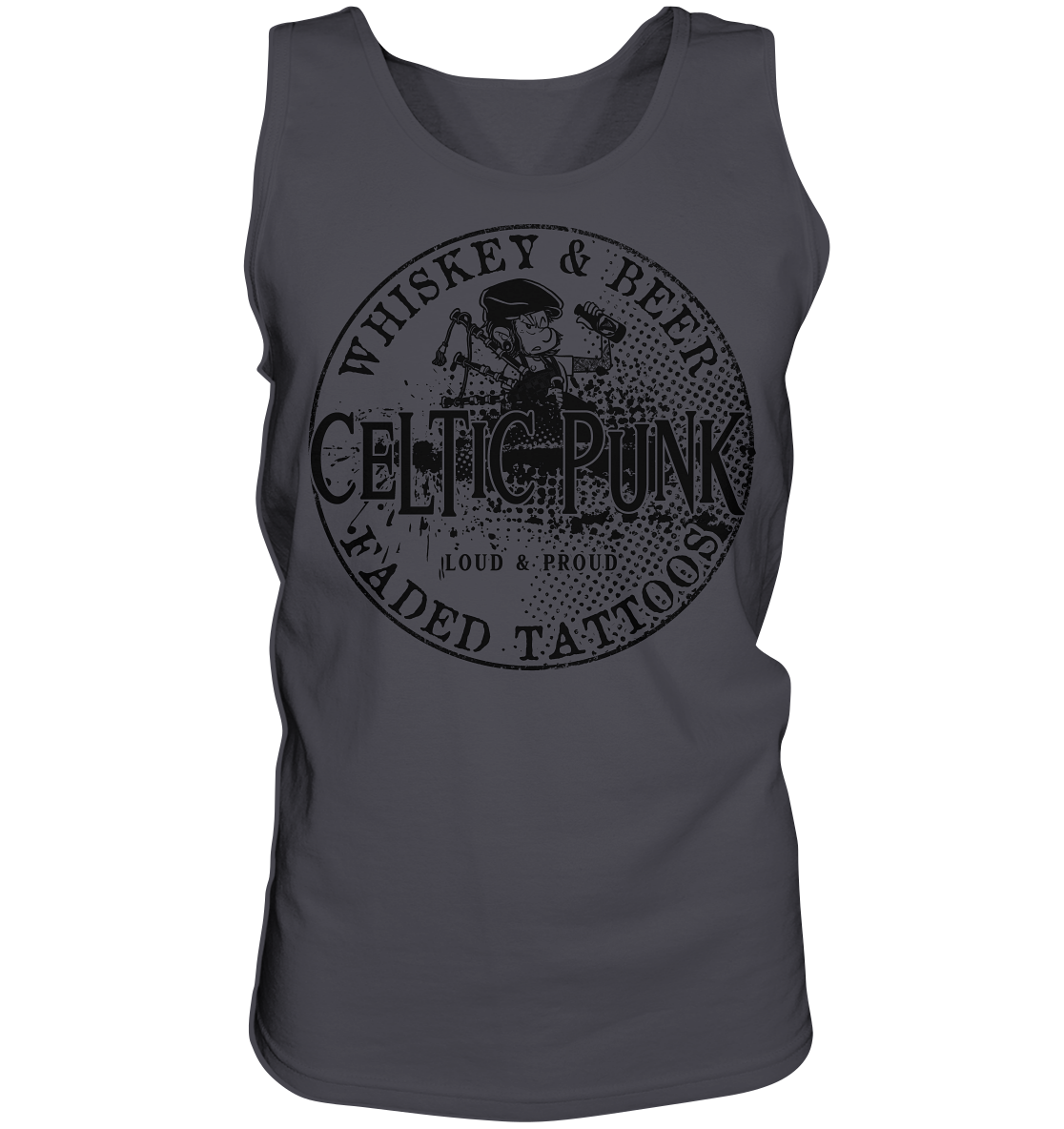 Celtic Punk "Whiskey, Beer & Faded Tattoos" - Tank-Top