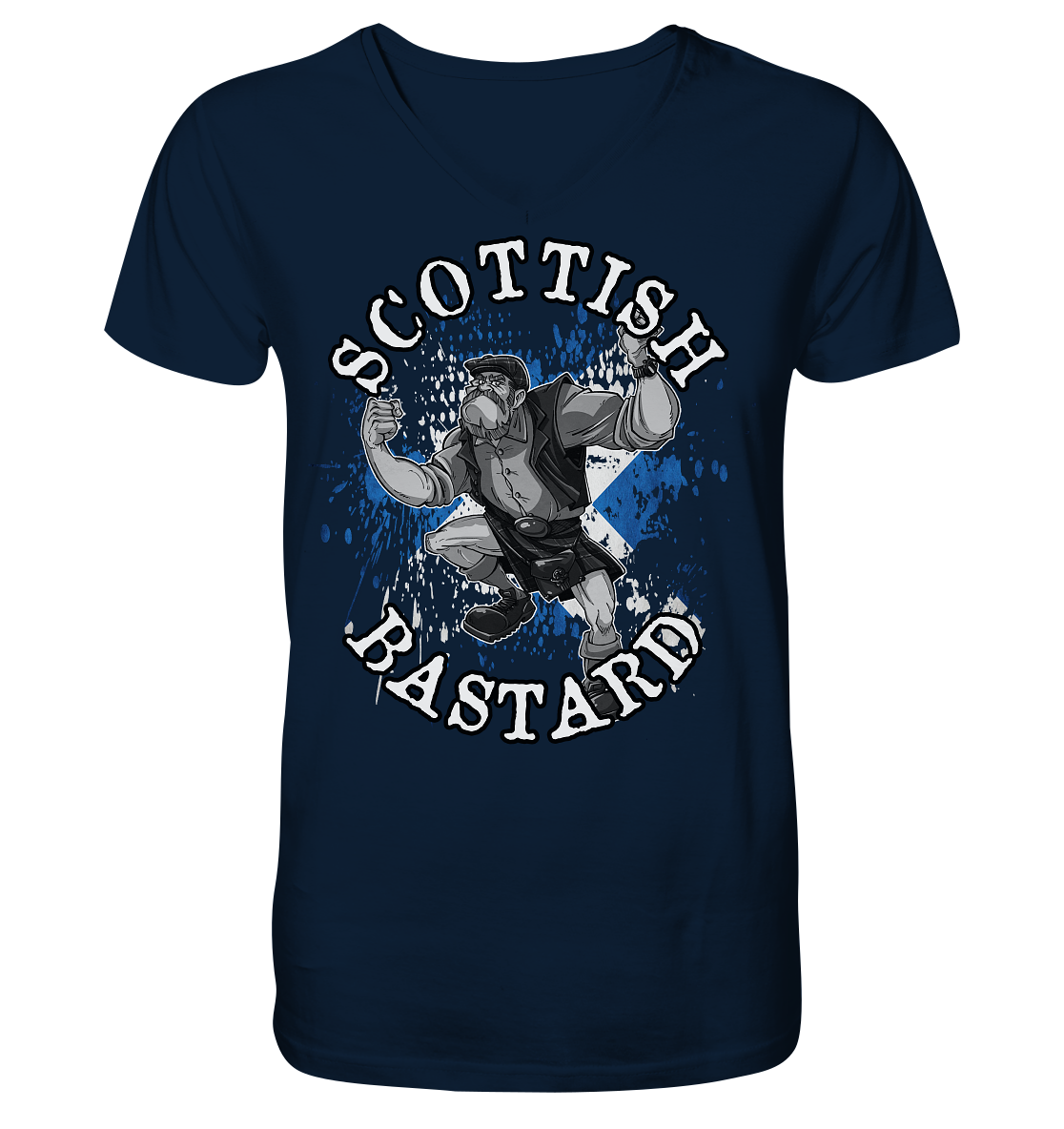 "Scottish Bastard" - V-Neck Shirt