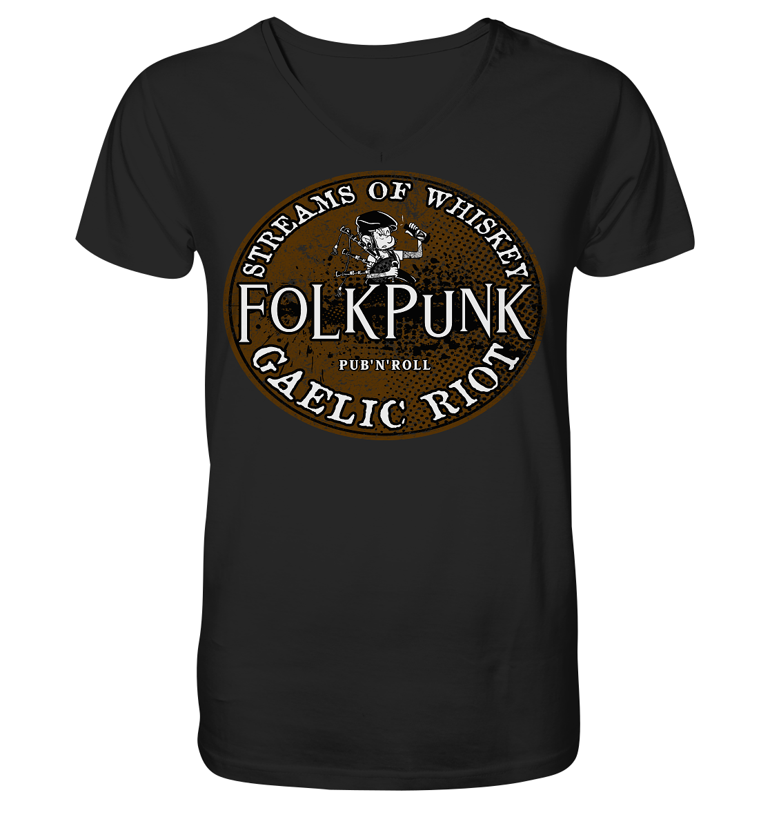 Folkpunk "Streams Of Whiskey" - V-Neck Shirt