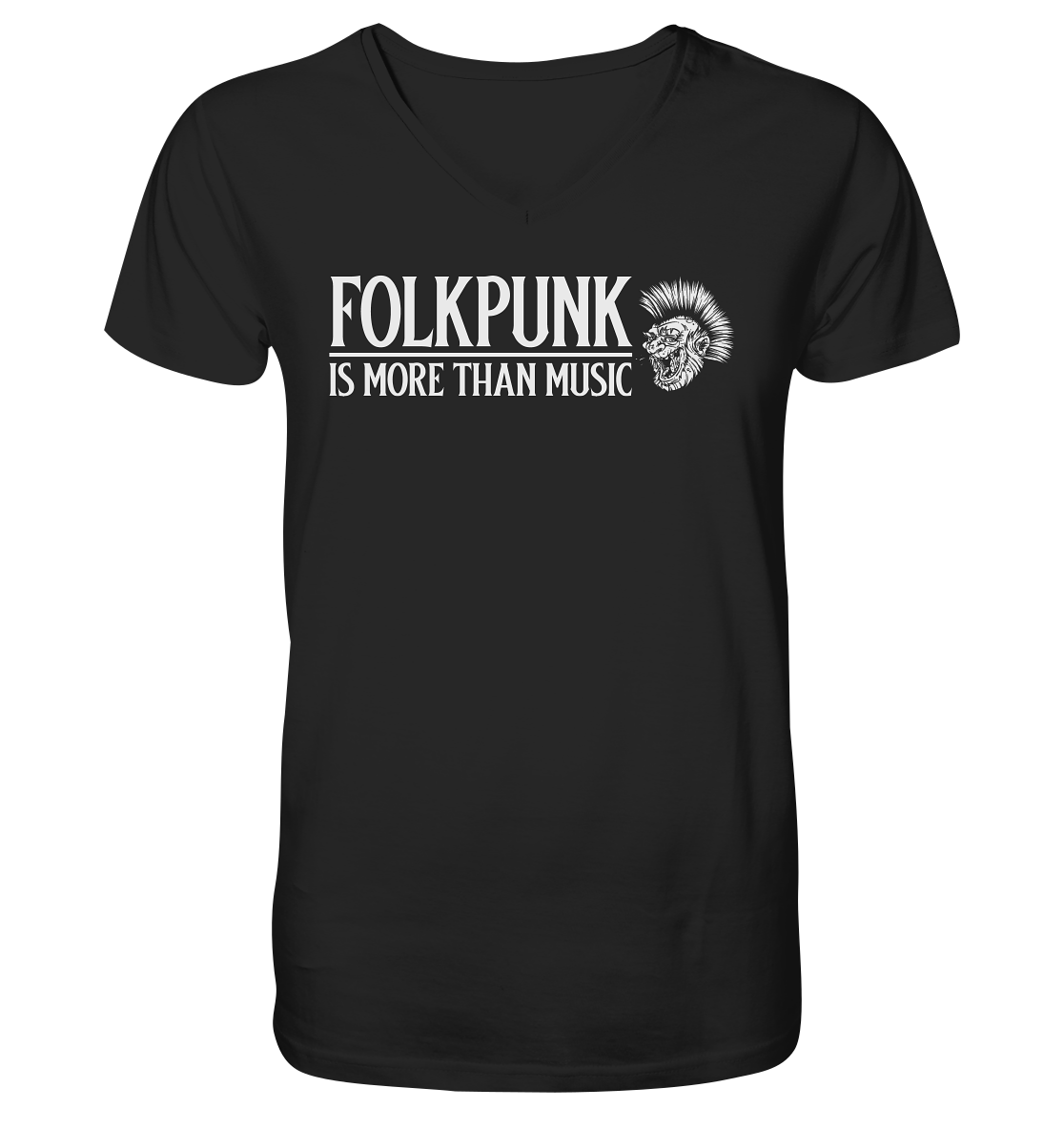 Folkpunk "Is More Than Music" - V-Neck Shirt