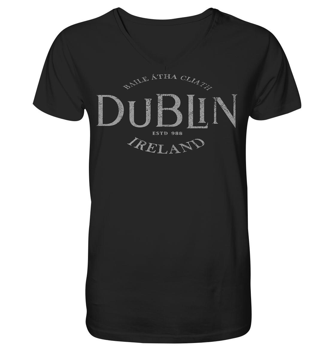 Dublin "Ireland / Baile Átha Cliath / Estd 988" - V-Neck Shirt