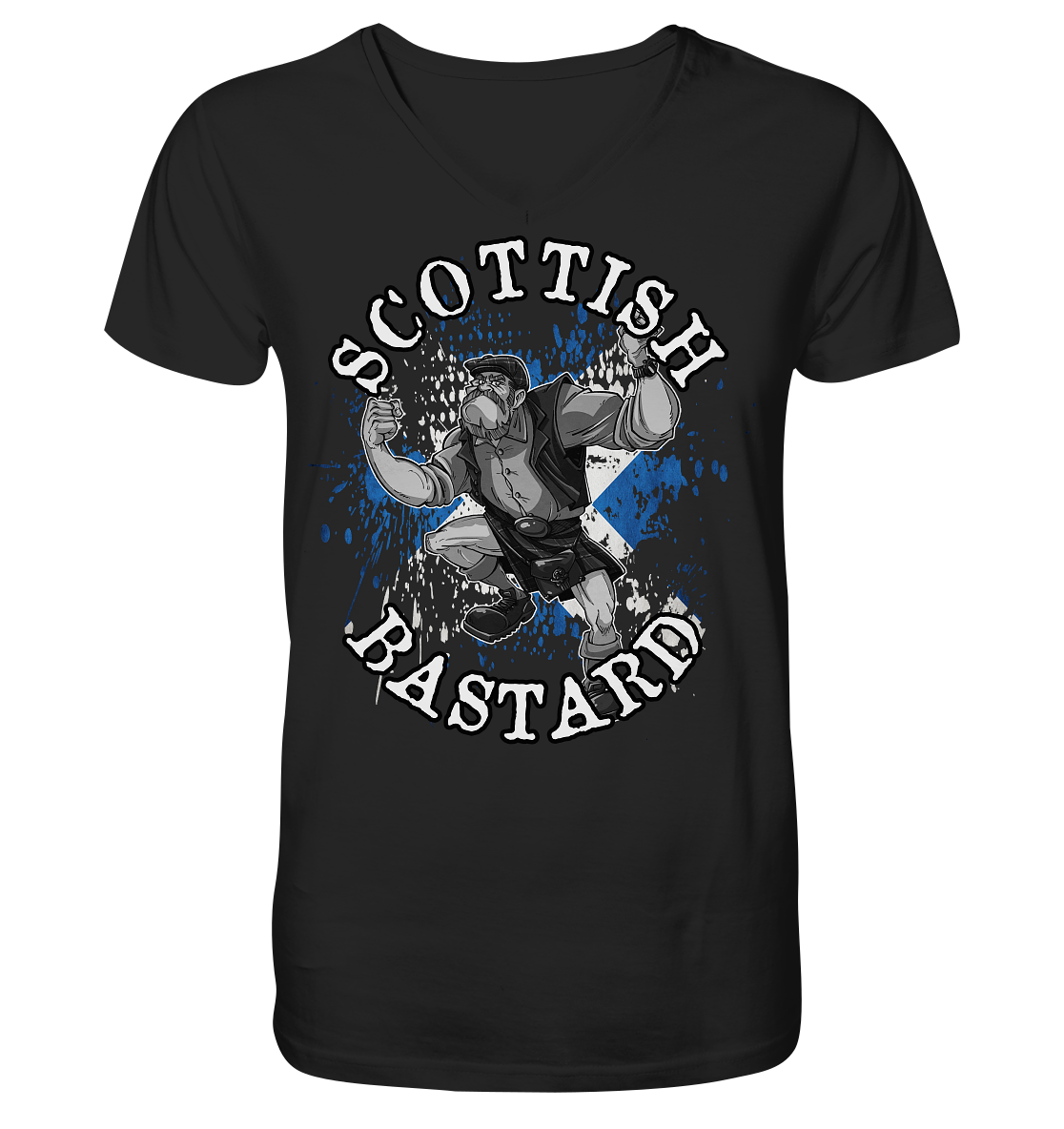 "Scottish Bastard" - V-Neck Shirt
