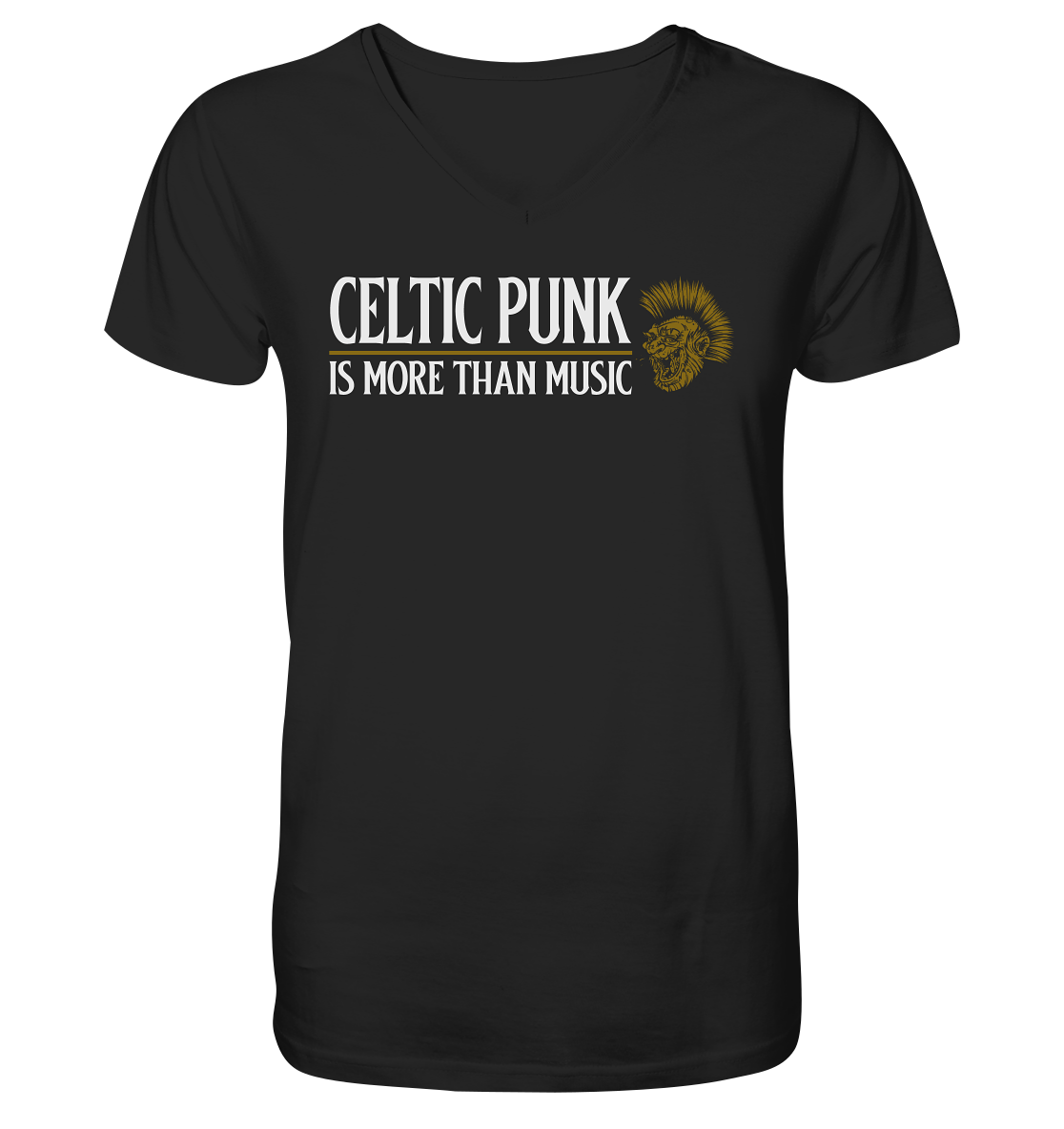 Celtic Punk "Is More Than Music" - V-Neck Shirt