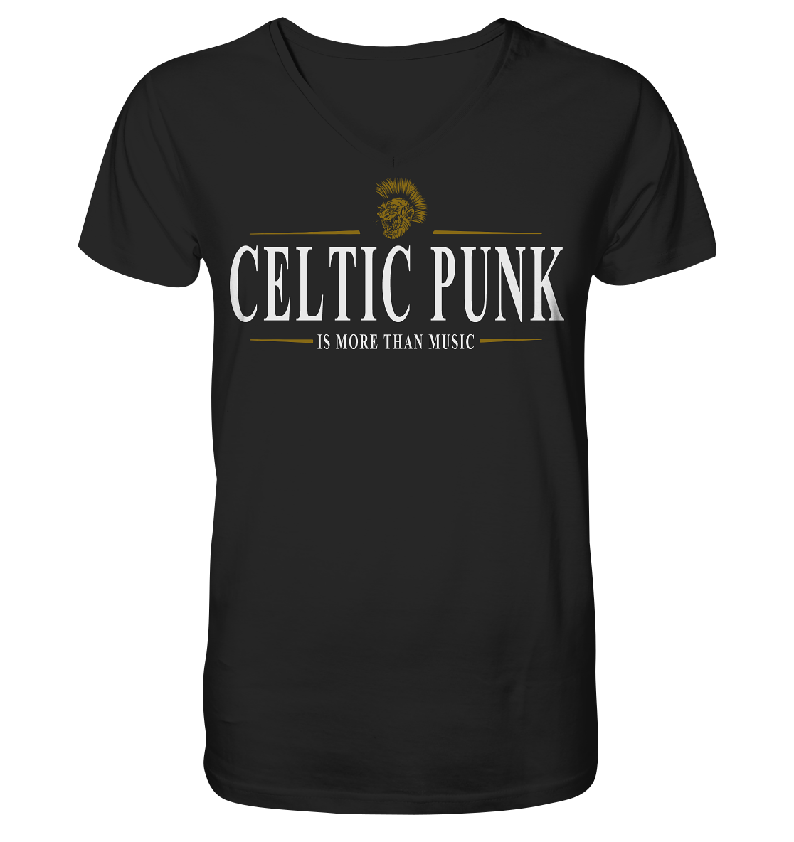 Celtic Punk "Is More Than Music" - V-Neck Shirt