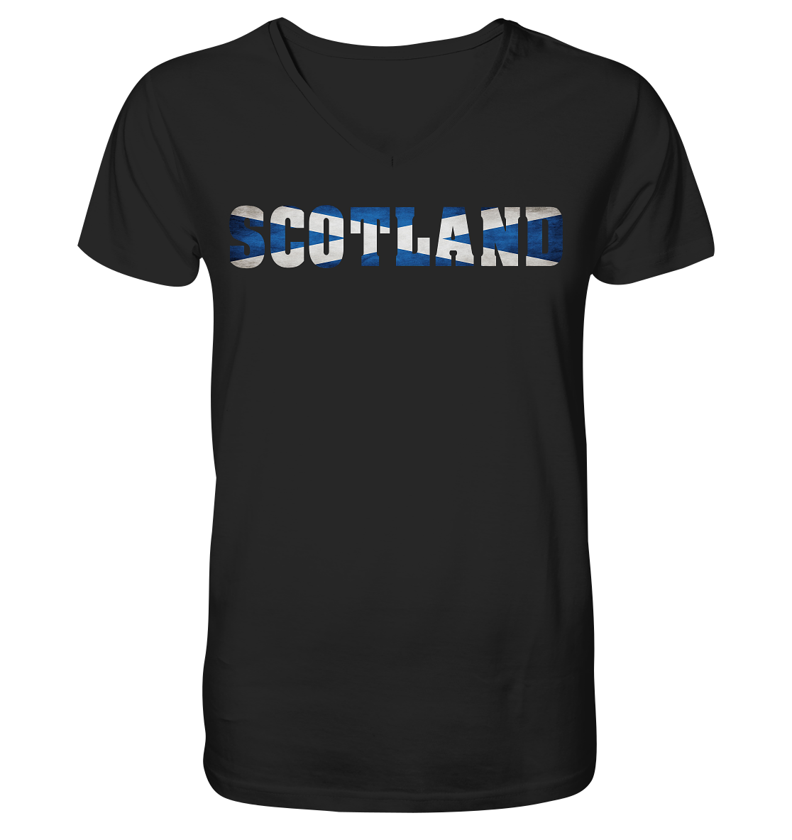 Scotland "Flag Logo" - V-Neck Shirt