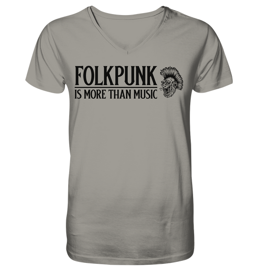 Folkpunk "Is More Than Music" - V-Neck Shirt
