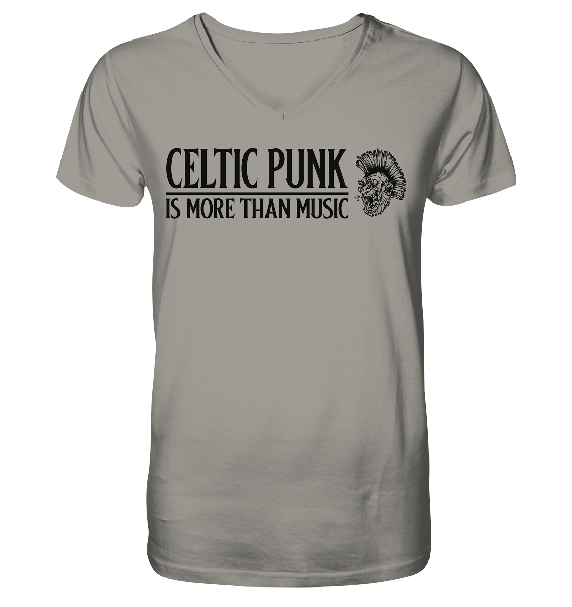 Celtic Punk "Is More Than Music" - V-Neck Shirt